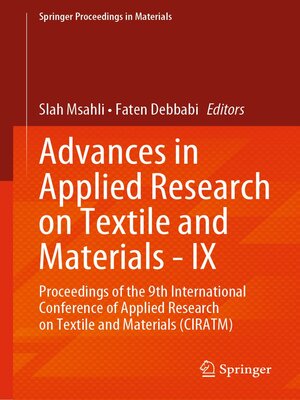 cover image of Advances in Applied Research on Textile and Materials--IX